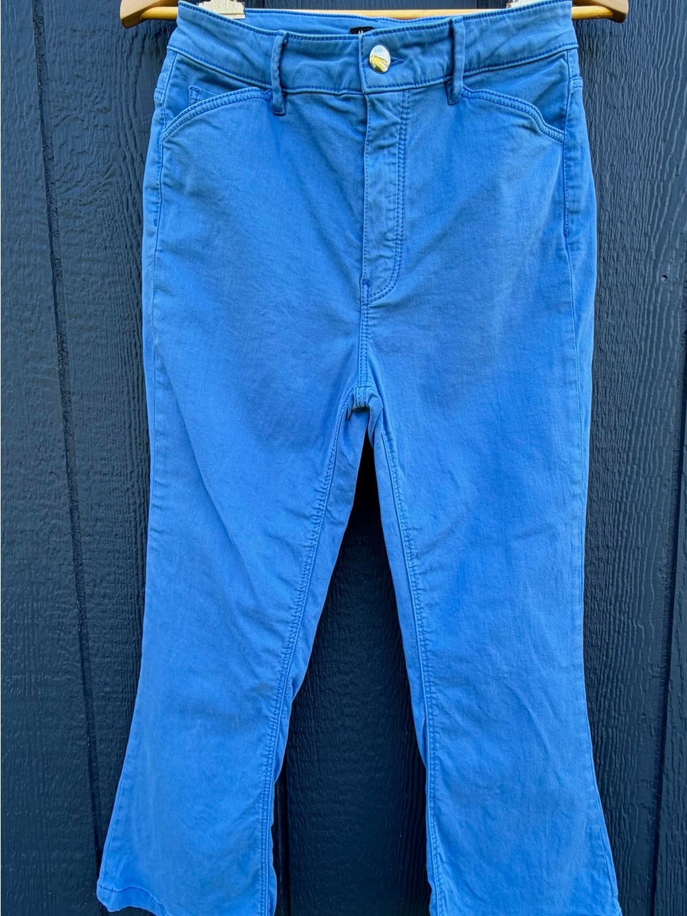Massimo Dutti Blue Stretch Chinos
